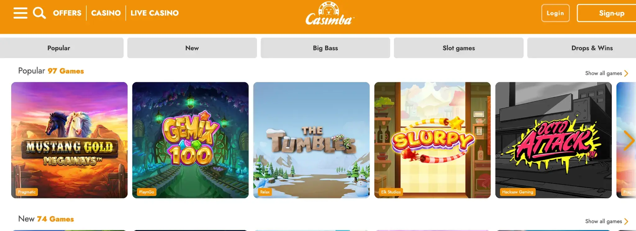 Casimba Casino Games 