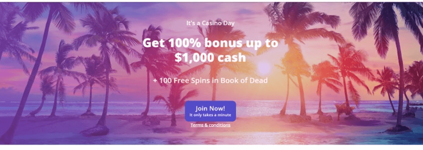 Casino Days welcome bonus 