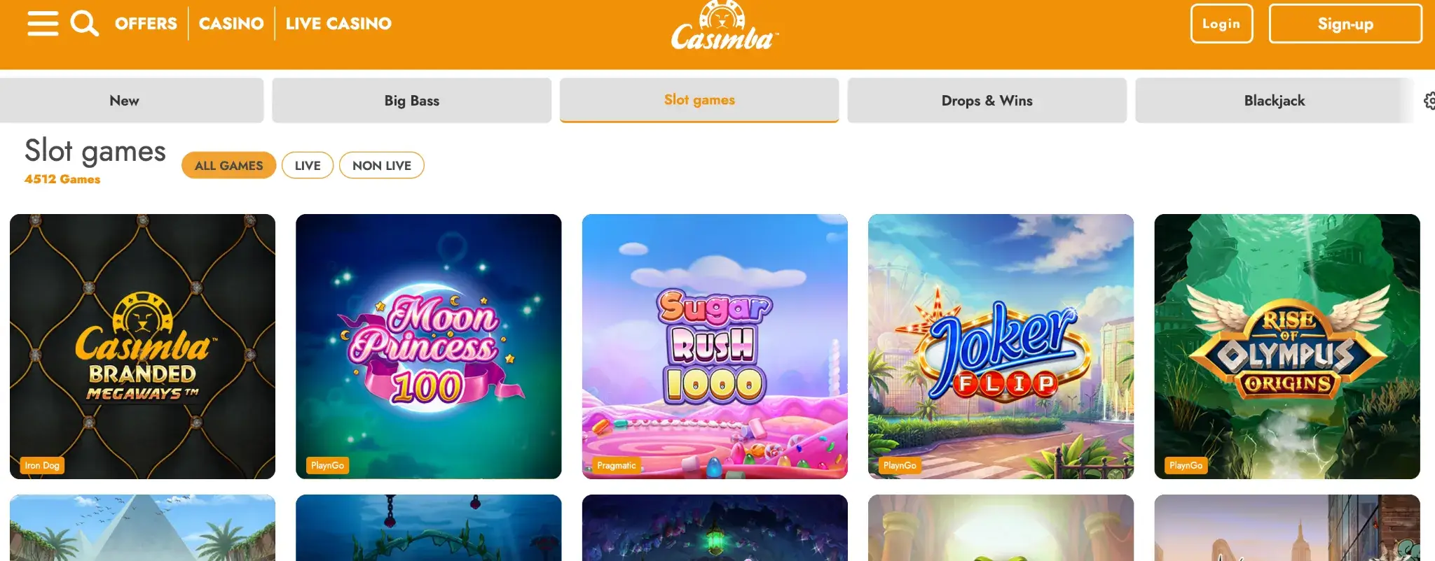 Casimba Casino Online Slots 