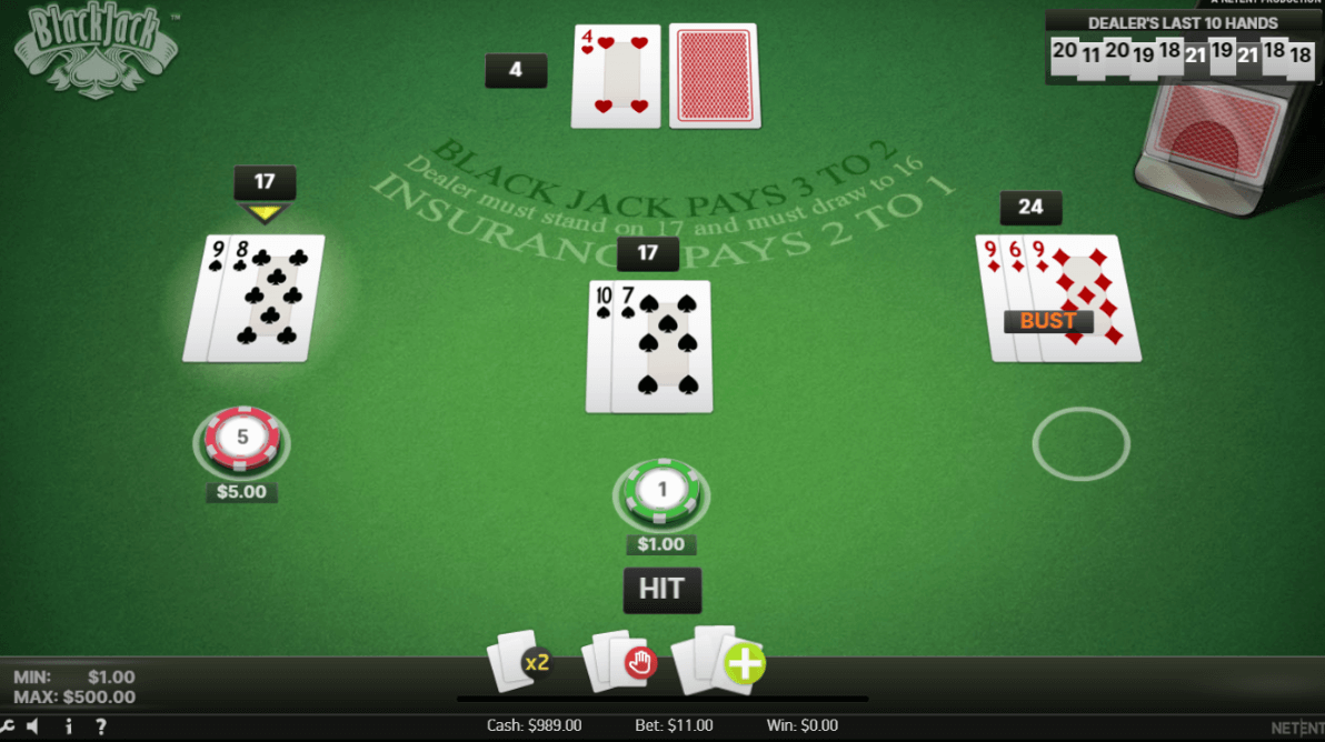 Netent Classic Blackjack 