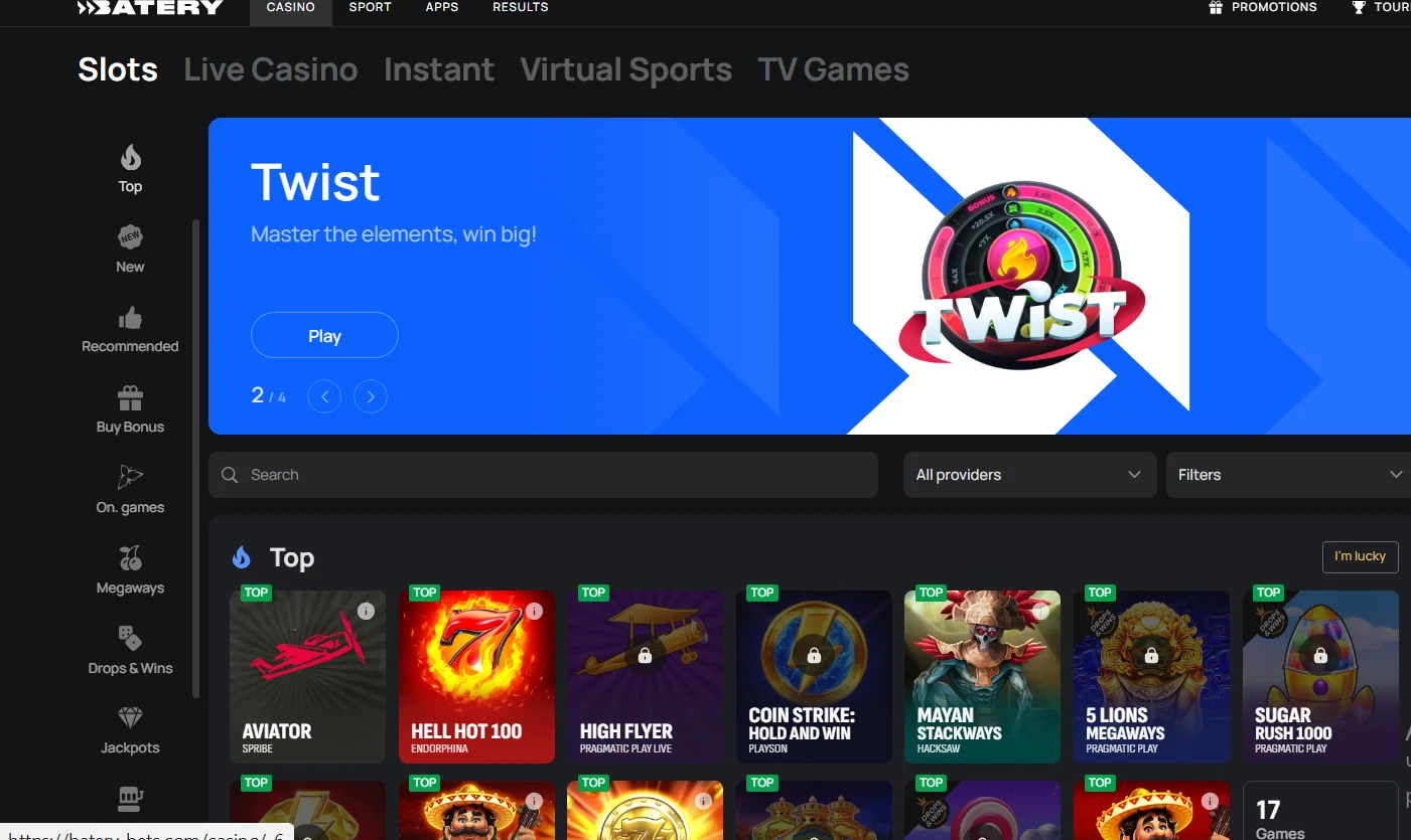 BateryWin Casino Games 