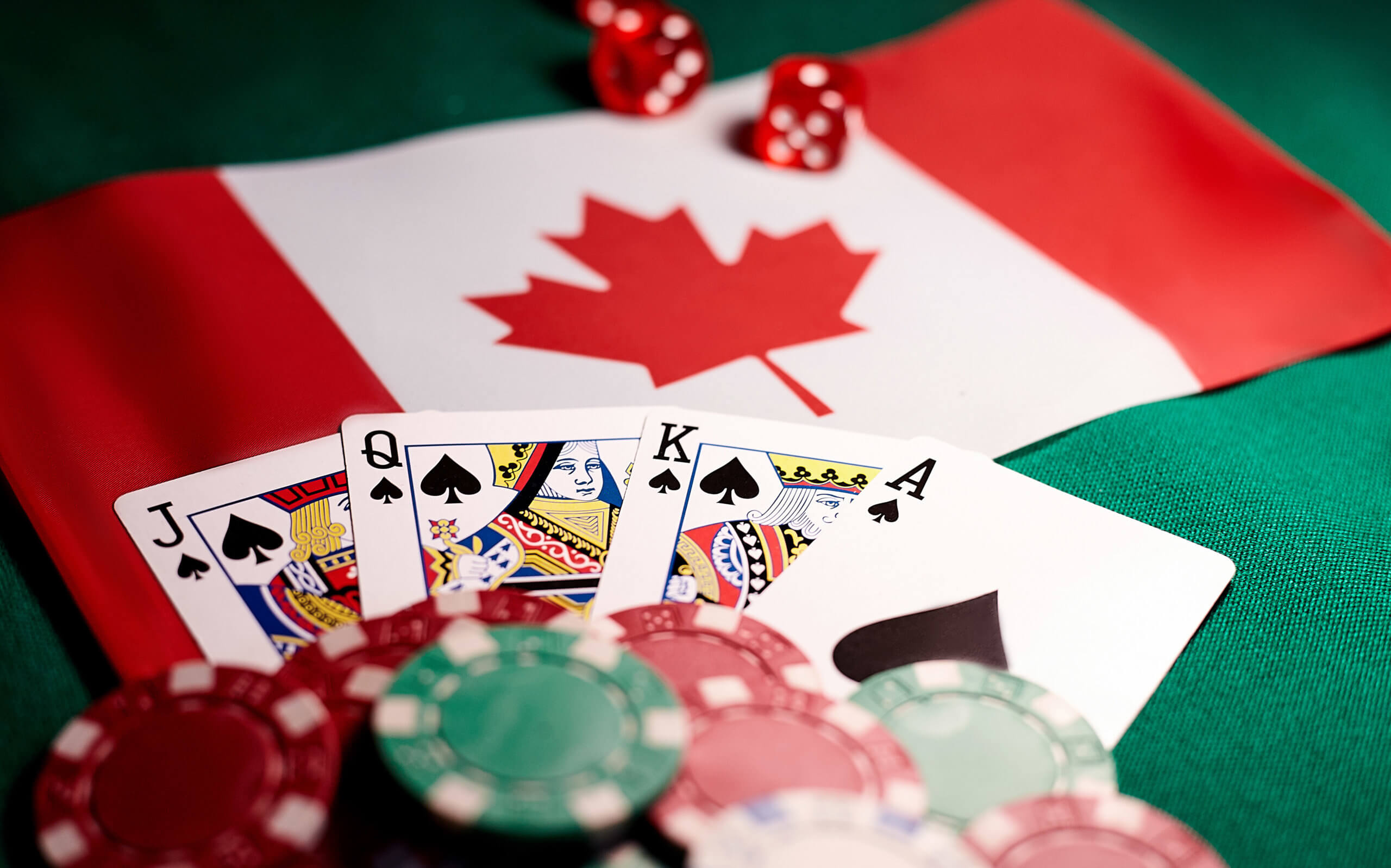 Gambling Casino Flag Card Game 