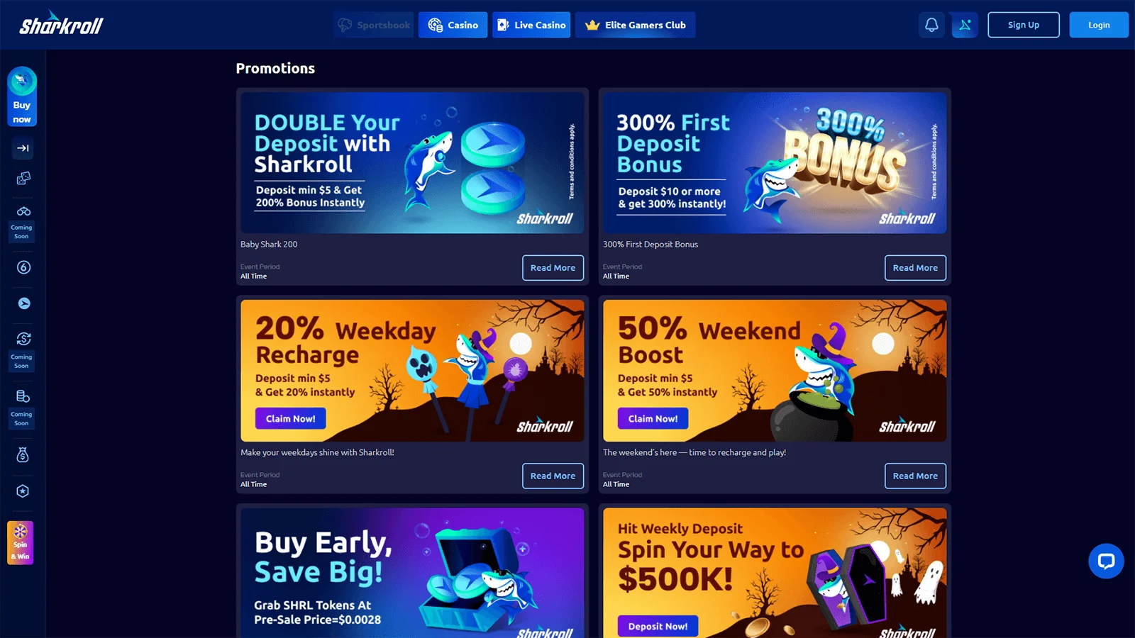 Casino Sharkroll Promotions