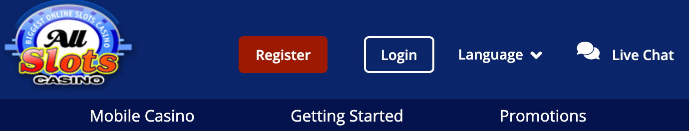 All Slots Casino site Sign Up and Register