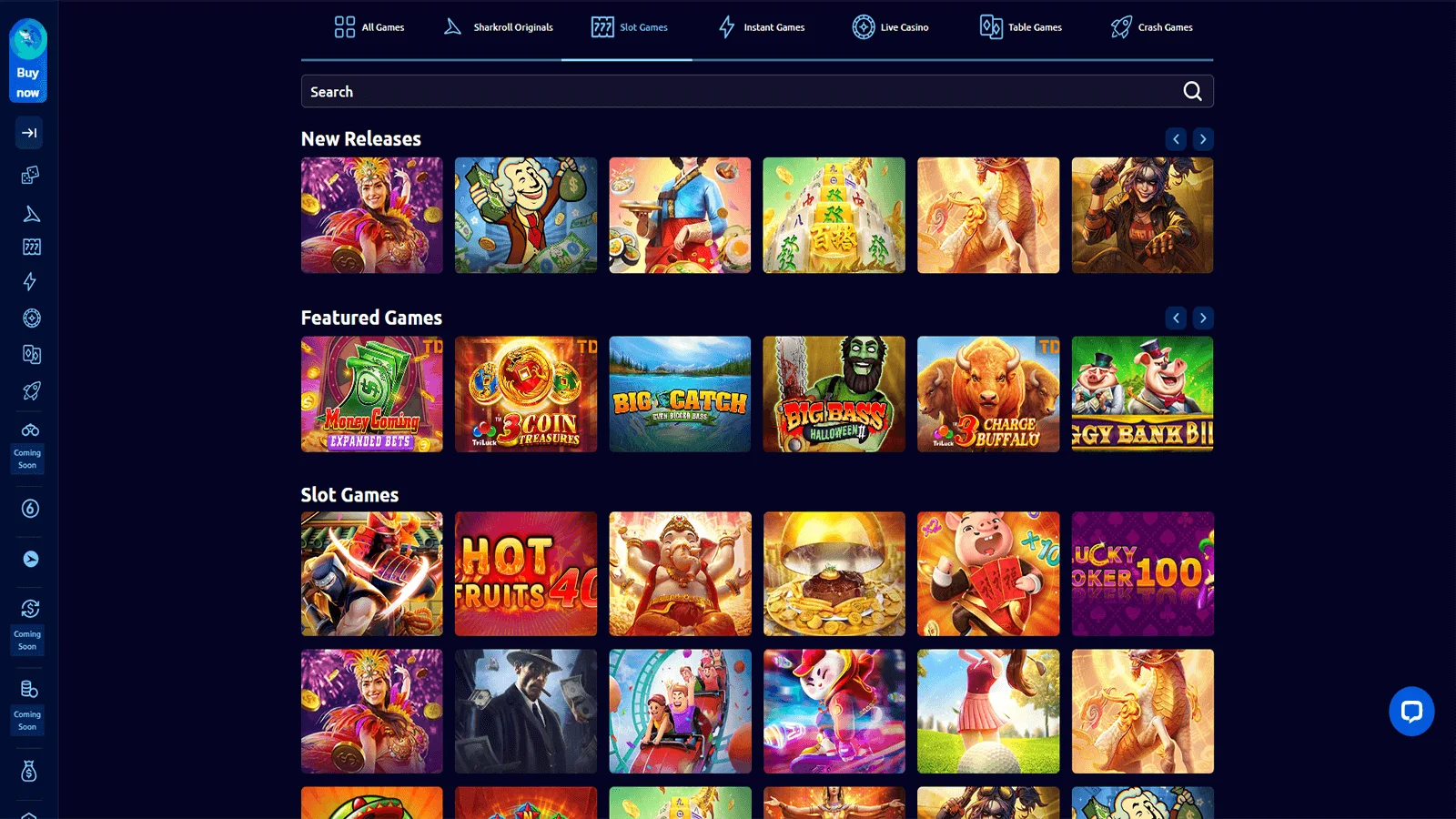 Sharkroll Casino Games