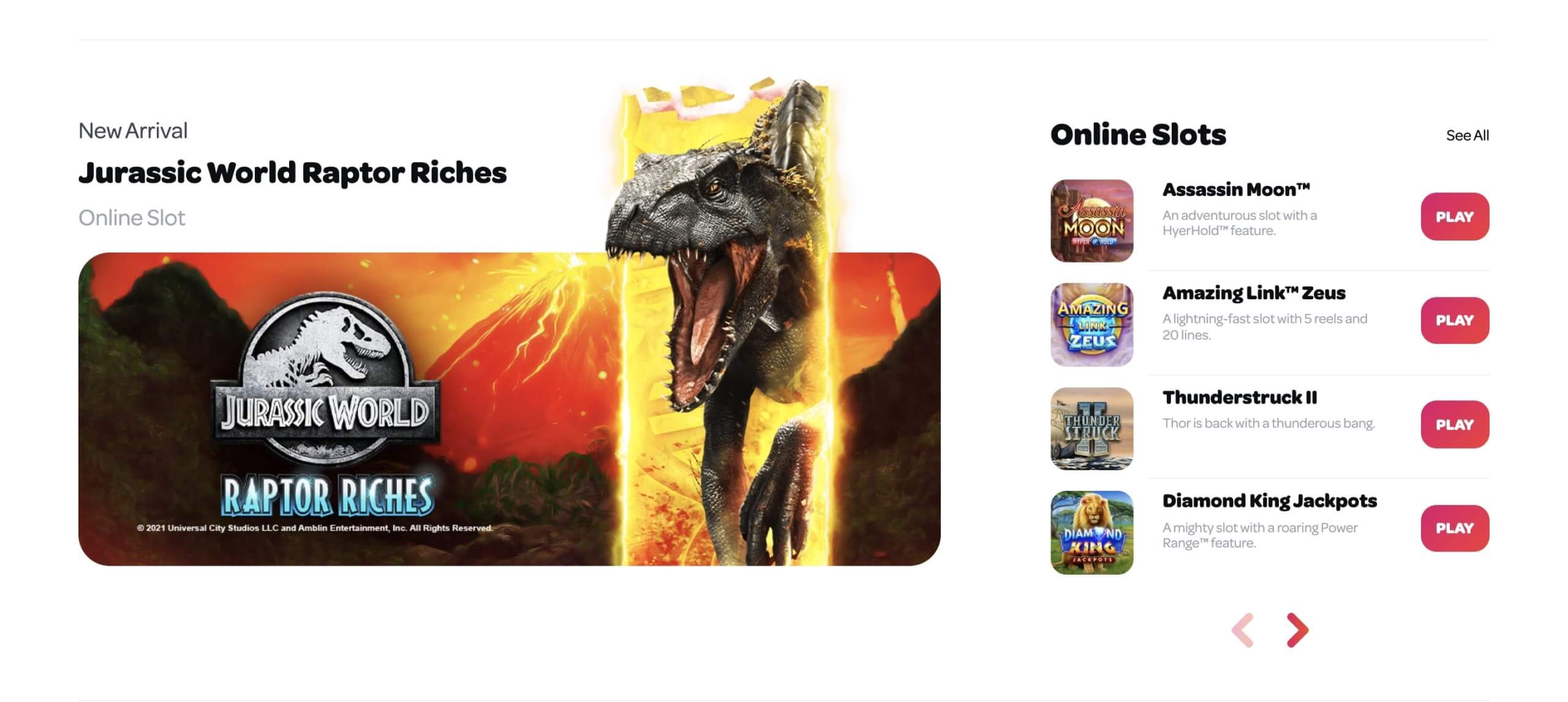 Spin Casino Online Games 