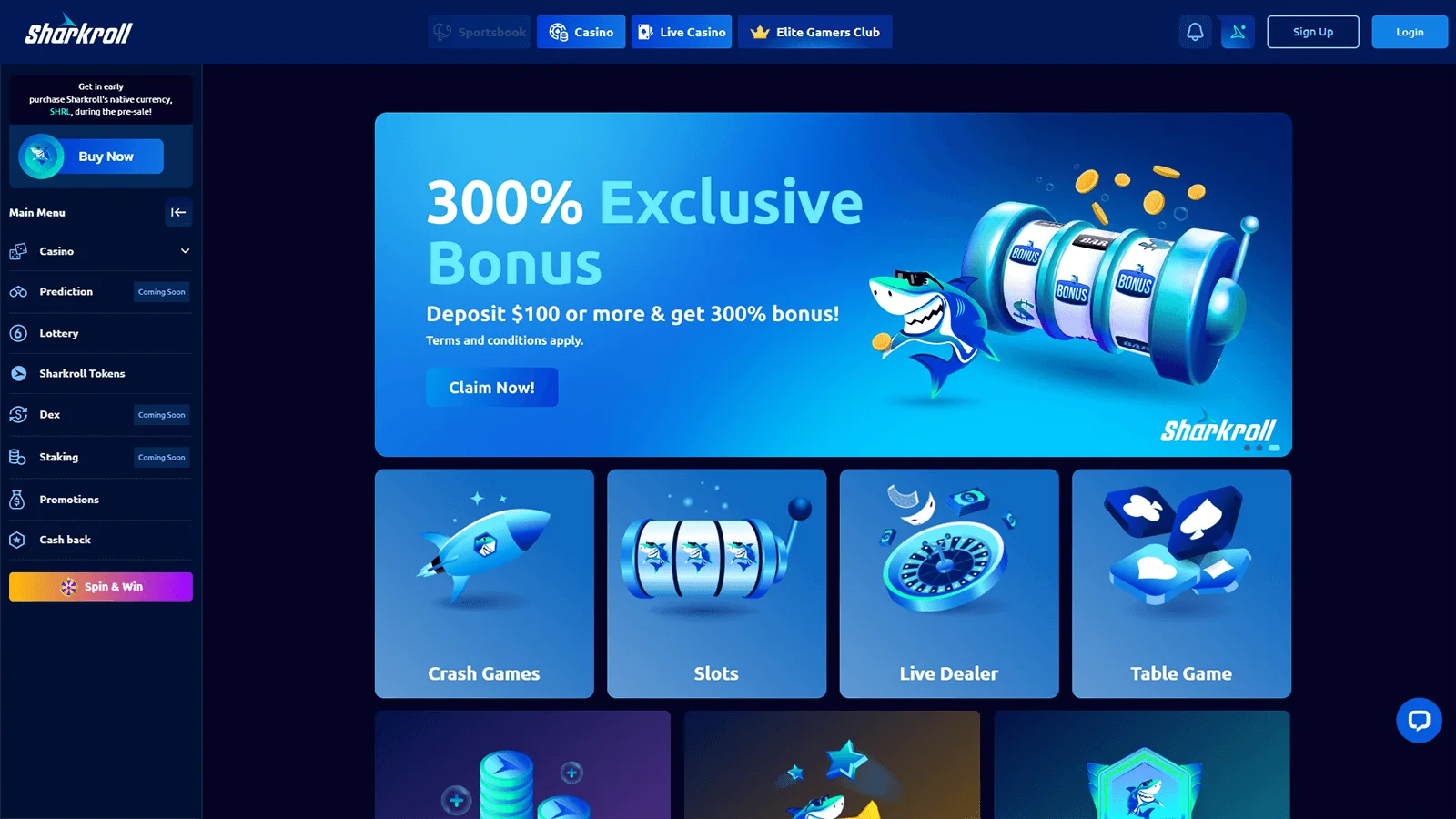 What Sharkroll Casino Looks Like